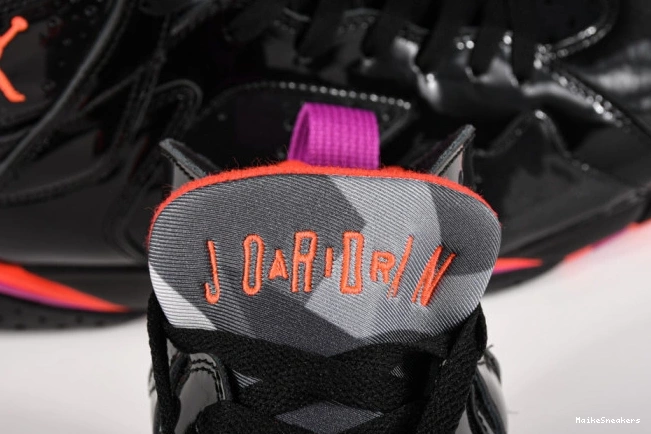 MaikeSneakers Jordan 7 Black Patent Retro Air 313358-006 0805